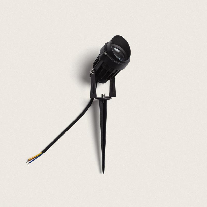 Image of Outdoor RGB 5W LED Spotlight Vetusta IP65 with Spike