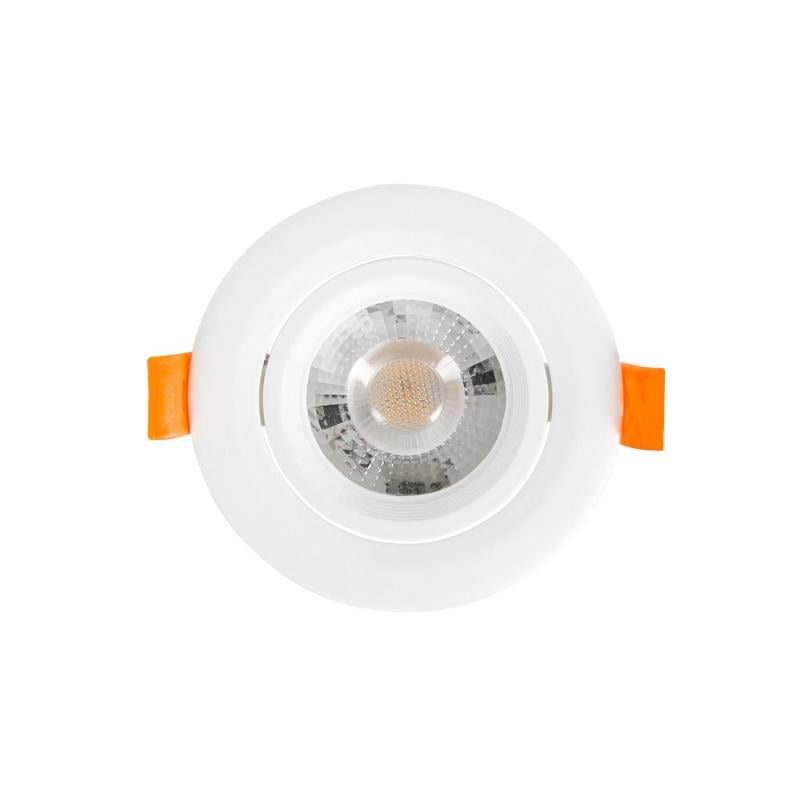 Image of Round Solid 7W Warm White COB LED Adjustable Downlight Cutout 75mm