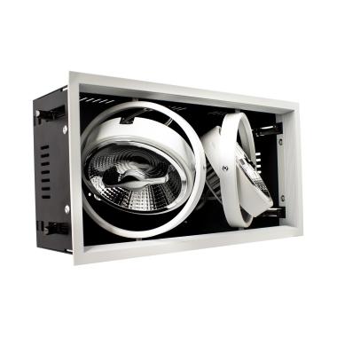 Image of Rectangular 30W Twin CREE-COB LED Adjustable Downlight Cutout 315x155mm