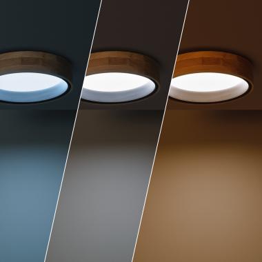 Image of Edit Dari Round 15W CCT LED Flush Ceiling Light