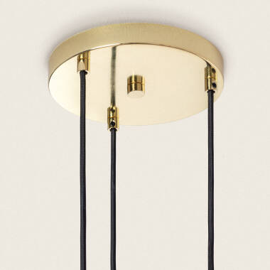 Image of Edit Baudelaire Glass 3 Light Cluster Ceiling Pendant