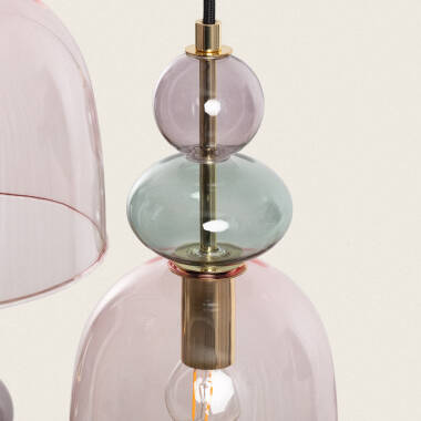 Image of Edit Baudelaire Glass 3 Light Cluster Ceiling Pendant