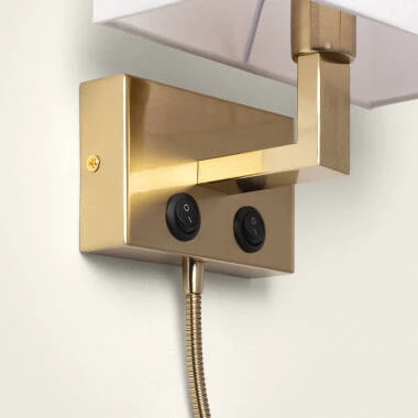 Image of Edit Waldorf Wall Light with LED Reading Light