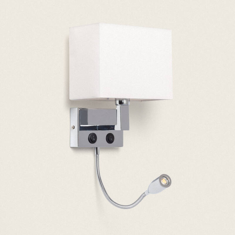 Image of Edit Waldorf Wall Light with LED Reading Light