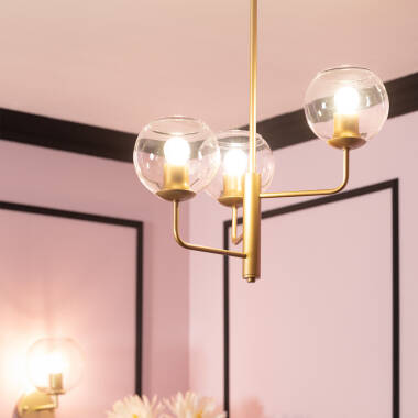 Image of Edit Tribubble Glass Ceiling Pendant Light