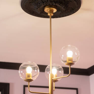 Image of Edit Tribubble Glass Ceiling Pendant Light