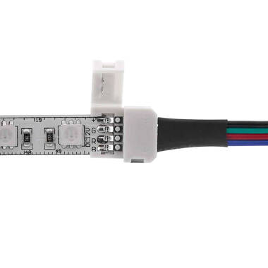 Image of Double 10mm Connector Cable for 12/24V DC RGB LED Strips