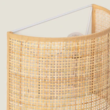 Image of Edit Baracoa Rattan Flush Wall Light