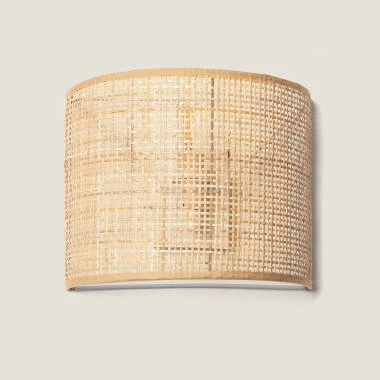 Image of Edit Baracoa Rattan Flush Wall Light