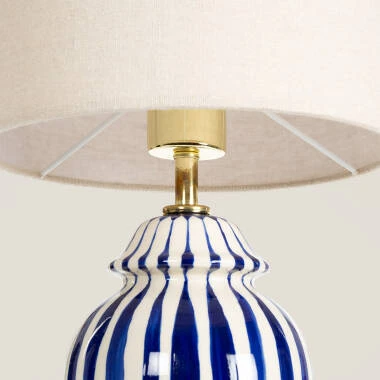 Image of Wisteria Bailey Ceramic Table Lamp