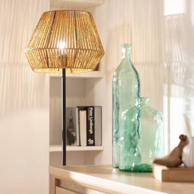 Image of Edit Kirito Rattan Floor Lamp