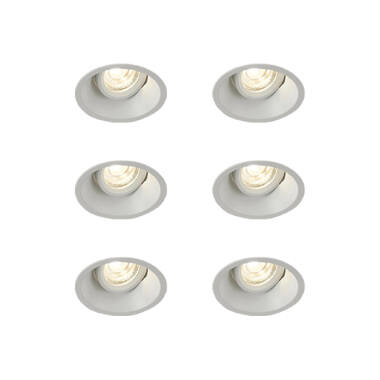 Envirolight Slimline Deep Recessed Adjustable Downlight - Matt White