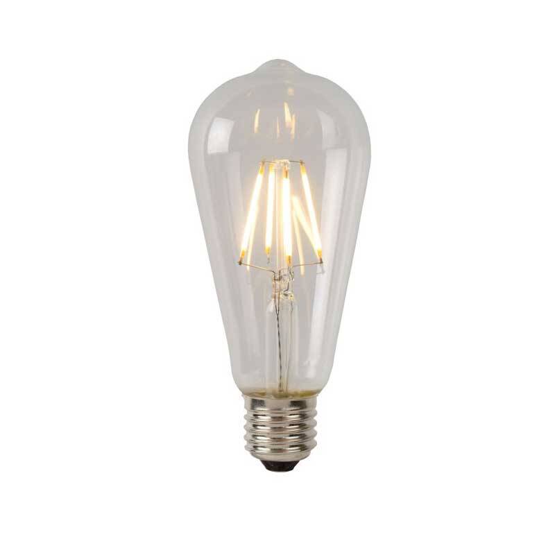 Image of Lucide ST64 7W Warm White Dimmable LED Decorative Filament Squirrel Cage Bulb
