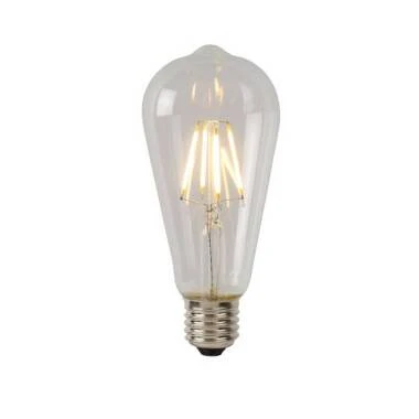 Lucide ST64 7W Warm White LED Decorative Filament Squirrel Cage Bulb