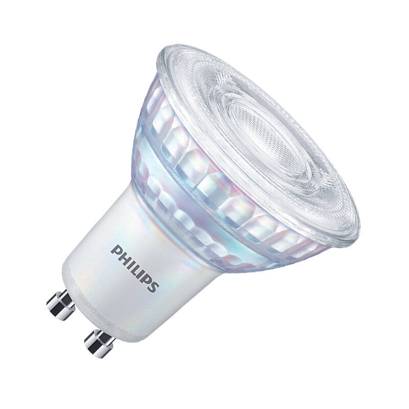 Image of Philips CorePro 3W Warm White 2700K 230lm Dimmable LED GU10 Bulb