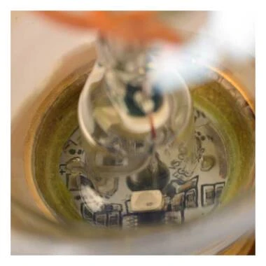 Image of Lucide 4W LED Decorative Filament GLS Bulb with Dusk to Dawn Sensor - Screw Cap