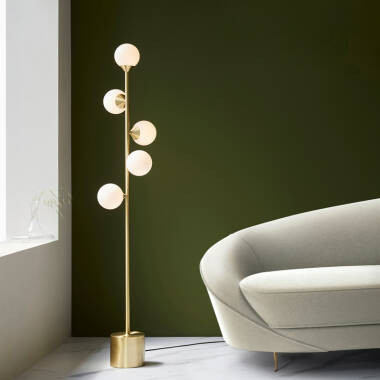 Image of Luxia Abersoch Glass Floor Lamp