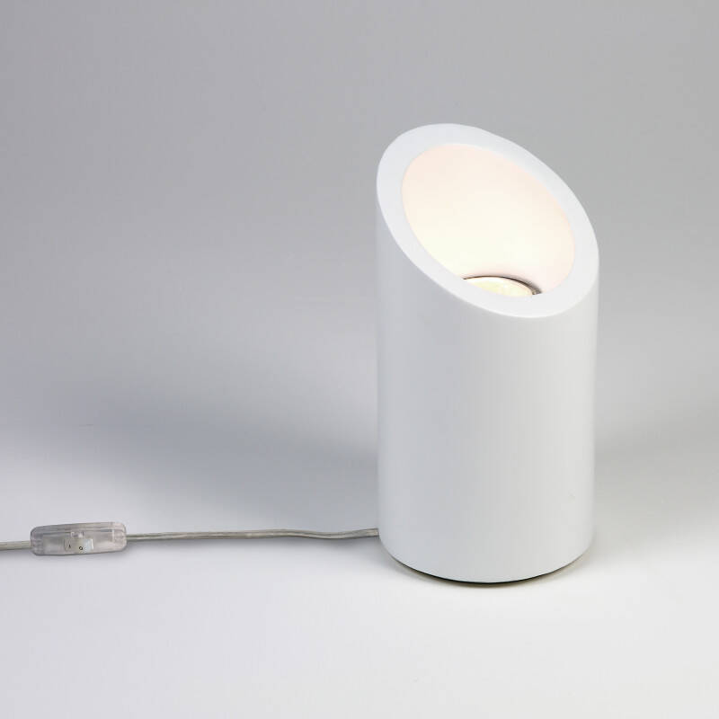 Image of Astro Marasino White Plaster Floor Uplighter