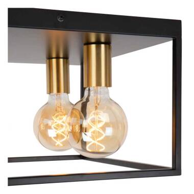 Image of Lucide Ruben 4 Light Flush Ceiling Light