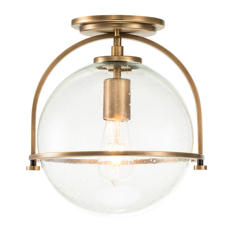 Image of Quintiesse Somerset Flush Ceiling Light