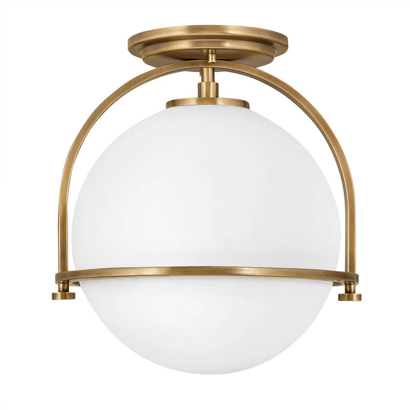 Image of Quintiesse Somerset Flush Ceiling Light