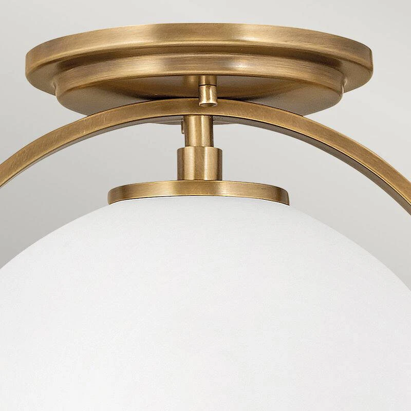 Image of Quintiesse Somerset Flush Ceiling Light