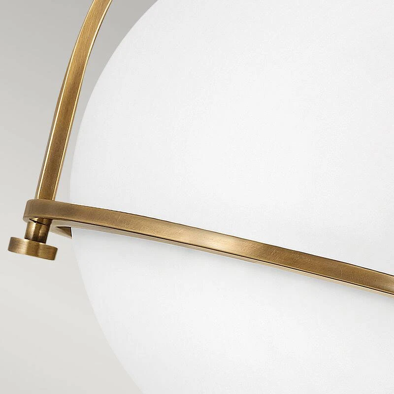 Image of Quintiesse Somerset Flush Ceiling Light
