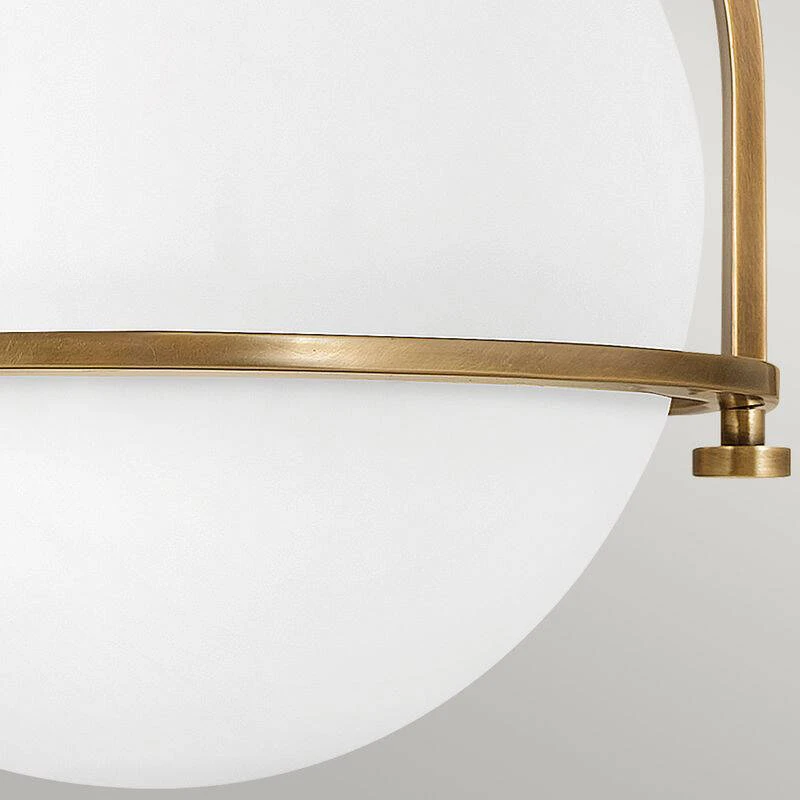 Image of Quintiesse Somerset Flush Ceiling Light