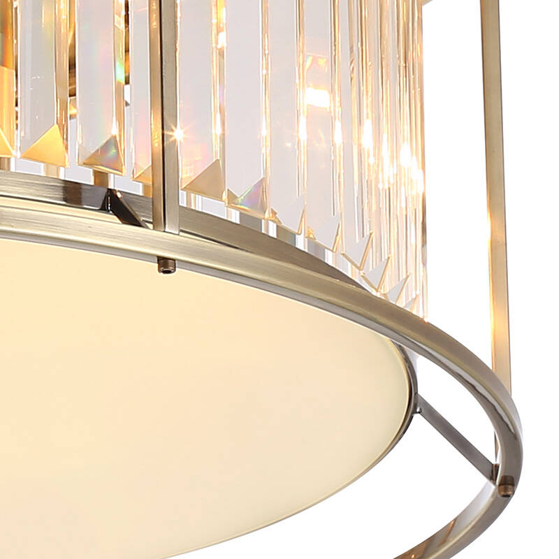 Image of Wichita 460 Crystal Flush Ceiling Light