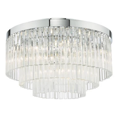 Dar Logan Flush Ceiling Light