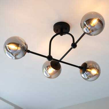 Image of Luxia Greenwich 4 Light Semi-Flush Ceiling Light