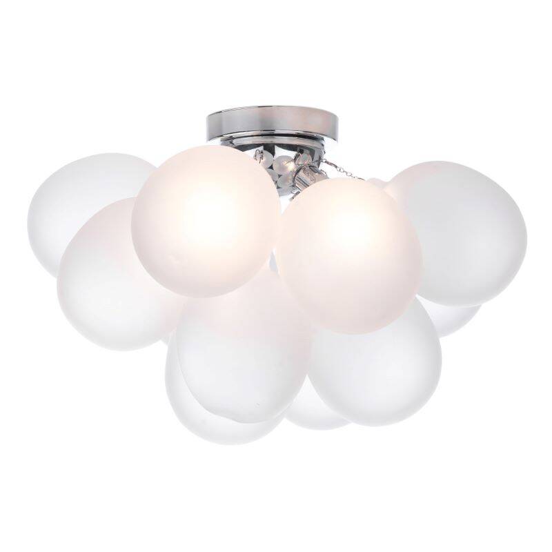 Image of Dar Bubbles 4 Light Flush Ceiling Light
