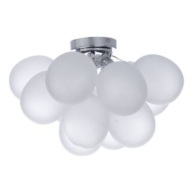 Image of Dar Bubbles 4 Light Flush Ceiling Light