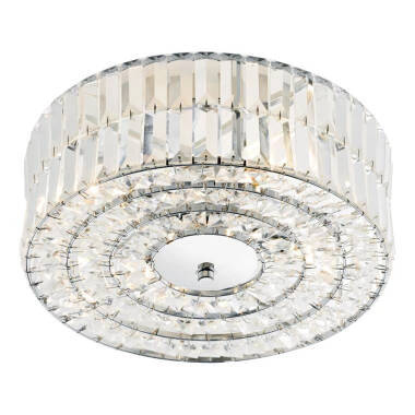 Dar Errol Flush Ceiling Light