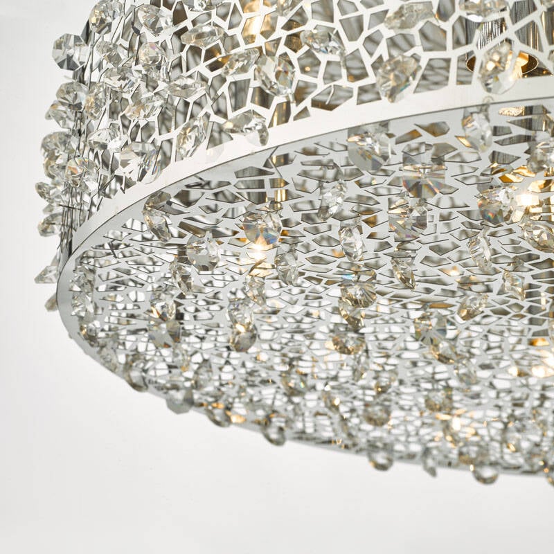 Image of Dar Kotaro Flush Ceiling Light