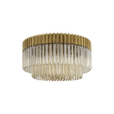 Image of Festival 800 Glass Flush Ceiling Light