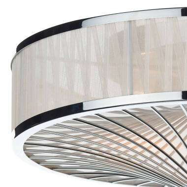 Image of Dar Oslo Flush Ceiling Light