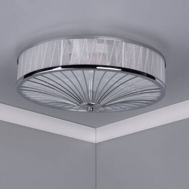 Image of Dar Oslo Flush Ceiling Light