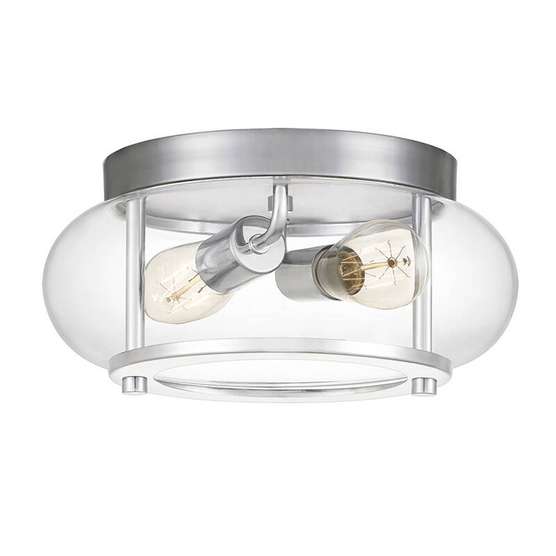 Image of Quoizel Trilogy 2 Light Bathroom Flush Ceiling Light