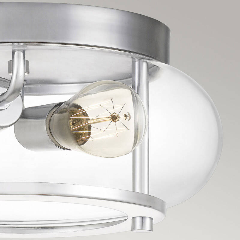 Image of Quoizel Trilogy 2 Light Bathroom Flush Ceiling Light
