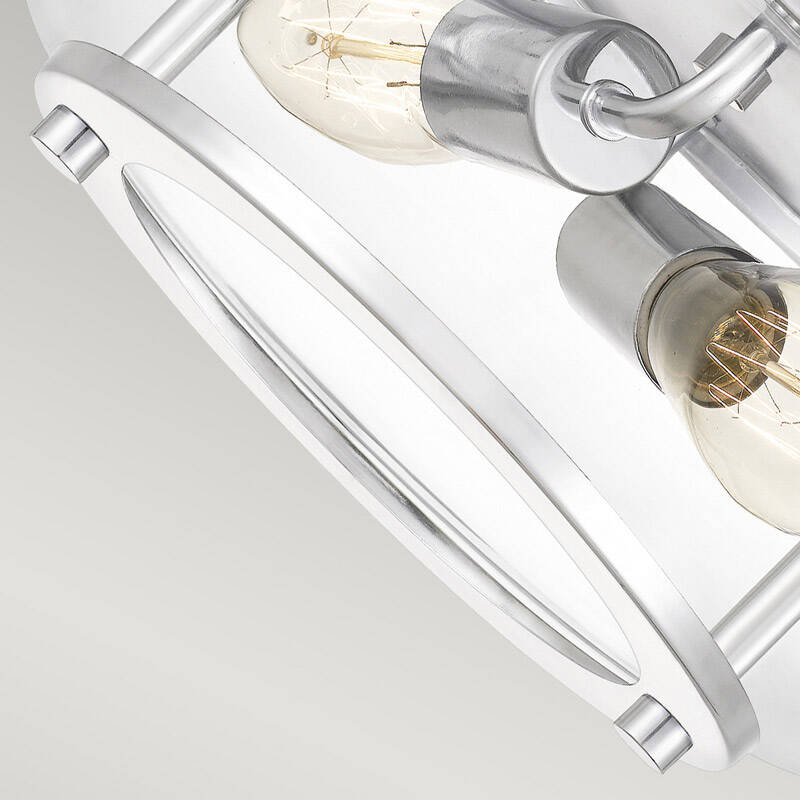 Image of Quoizel Trilogy 2 Light Bathroom Flush Ceiling Light