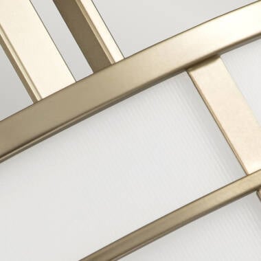 Image of Feiss Fusion Glass Semi-Flush Ceiling Light