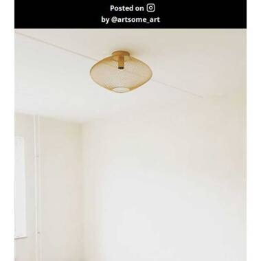 Image of Lucide Mesh Flush Ceiling Light
