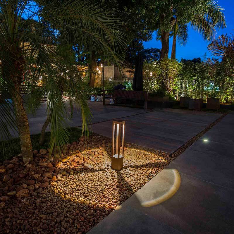 Image of Faro Barcelona Agra 650 LED Outdoor Bollard Light