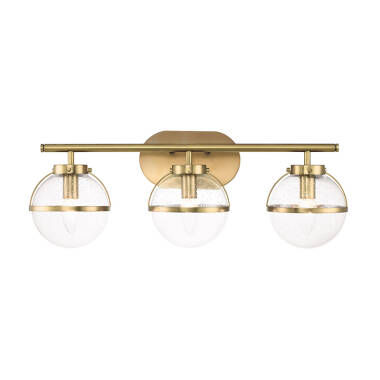 Hinkley Hollis 3 Light Bathroom Wall Light with Opal Glass