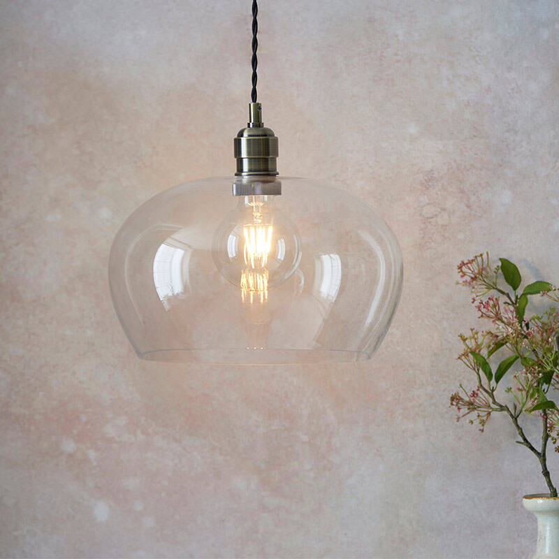 Image of Luxia Heidi Wide Glass Ceiling Pendant Light