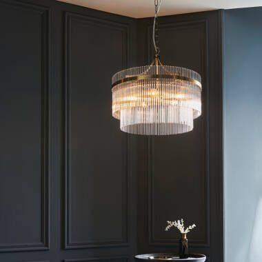Image of Luxia Torquay 3 Light Glass Chandelier