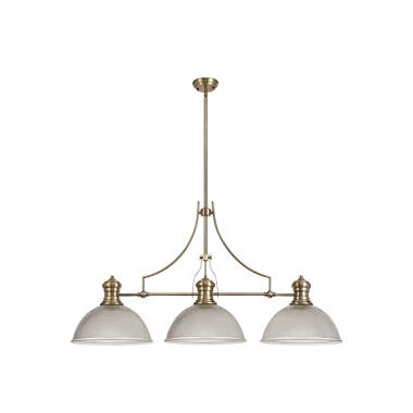 Fawn 380 3 Light Glass Bar Ceiling Pendant