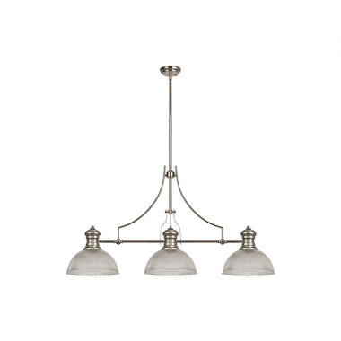 Fawn 380 3 Light Glass Bar Ceiling Pendant