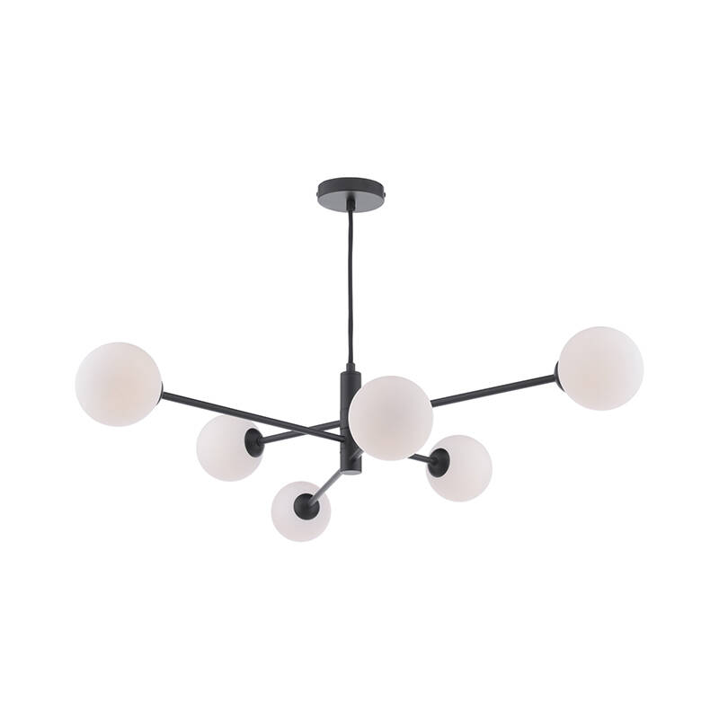 Image of Dar Vignette 6 Arm Ceiling Pendant Light
